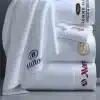 White-100-Cotton-Custom-Logo-Face-Towels