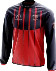 Custom Printed Long Sleeve Sports Team Jersey with Sponsor