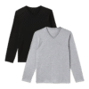 Custom Longsleeve V-neck Tshirt Print on Demand