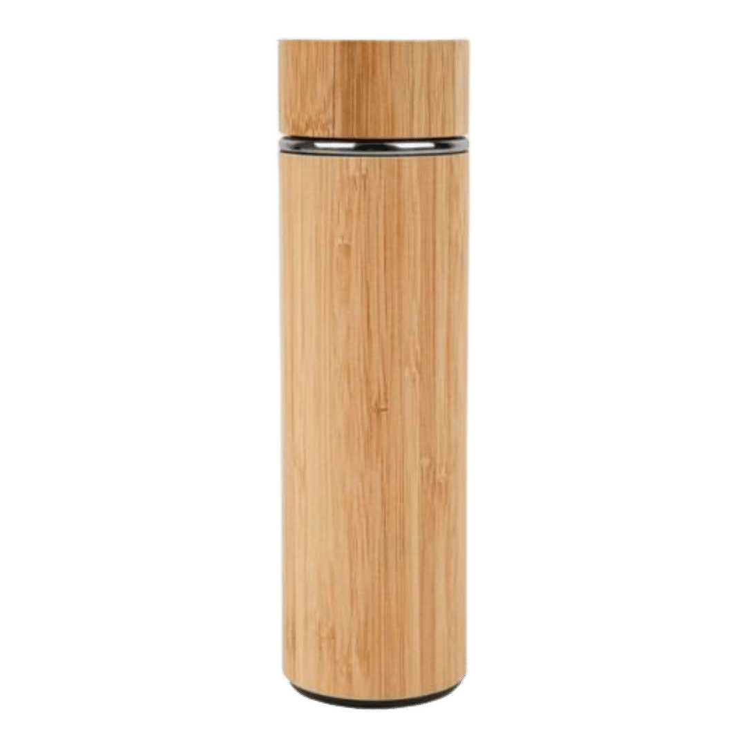 Custom Stainless Steel Bamboo Flask Water Bottle