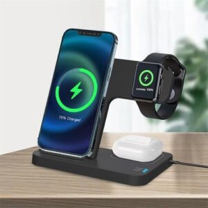 Custom Printed 3-in-1 Fast Charging Stand Corporate Gifting Merchlist With Company Logo
