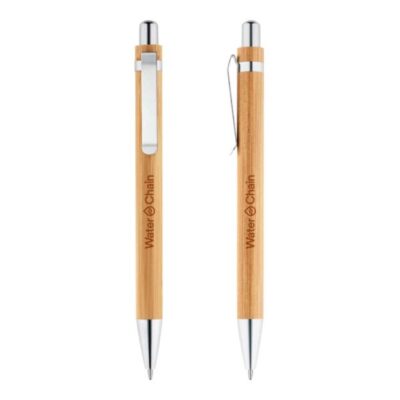 Custom Printed Wooden Bamboo Pen Merchlist Add Your Brand or Logo 2