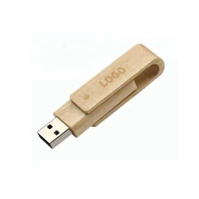 Custom Wooden Swivel USB Flash Drive