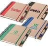 Custom Printed Recycled Notebook with Pen