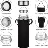 Glass Water Bottle with Tea Filter