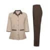 Professional-Factory-Hotel-Uniform-Cotton-Blen-Custom-House-Maid-Cleaning-Uniform-Set-Top-Pants-