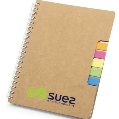 Custom Printed Recycled Spiral Notebook with Company Logo
