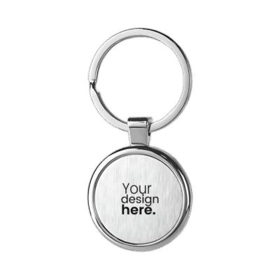 1.0 Main Custom Printed Round Metal Keychain Merchlist Add Your Design or Logo to Custom Metal Keychain