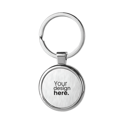1.0 Main Custom Printed Round Metal Keychain Merchlist Add Your Design or Logo to Custom Metal Keychain