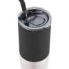 2. BORCULO - Double Wall Vacuum Tumbler With Straw Spout - Black