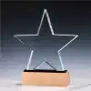 Custom Employee Crystal Trophies with Name Plate. Best Performer Awards