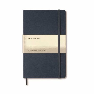 [OWMOL 306] Moleskine Classic Large Ruled Hard Cover Notebook - Navy Blue (1)