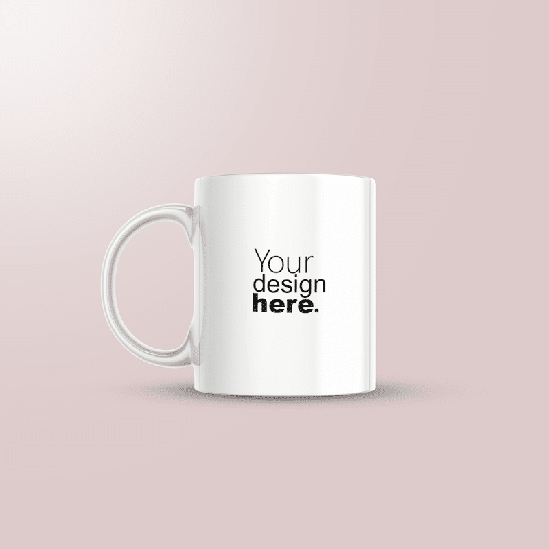 ceramic coffee mug with printing