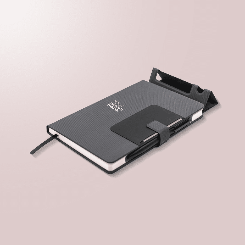 a5 notebook with wireless charging with print