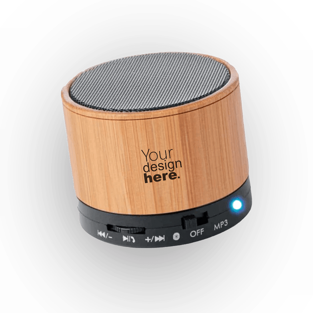 Custom Bamboo Bluetooth Speaker Printing