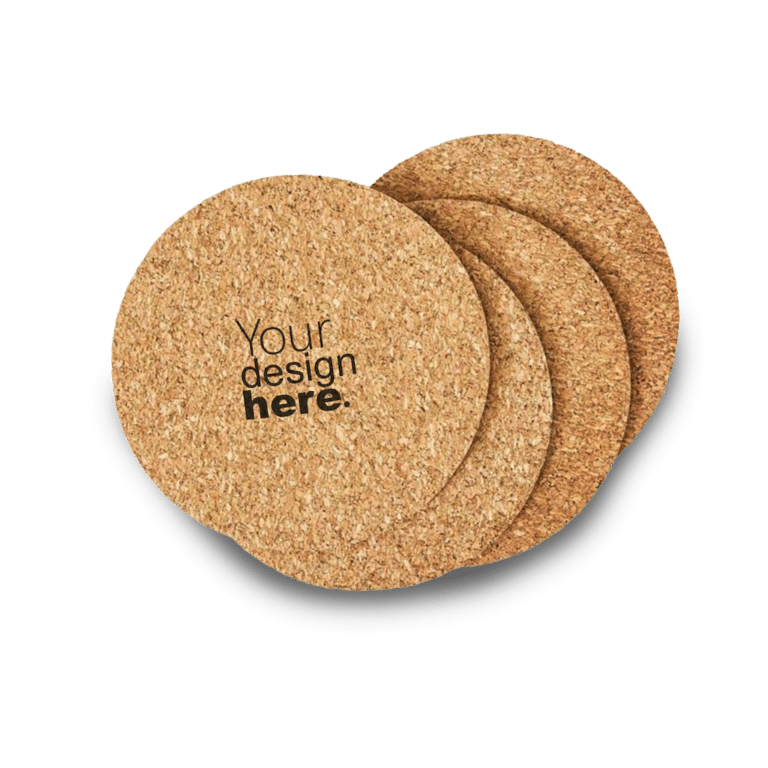 Custom Cork Tea Coasters Set Of 6 Printing Merchlist 6532