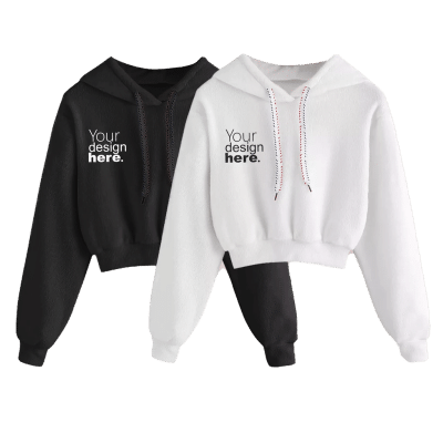 Custom crop top hoodie