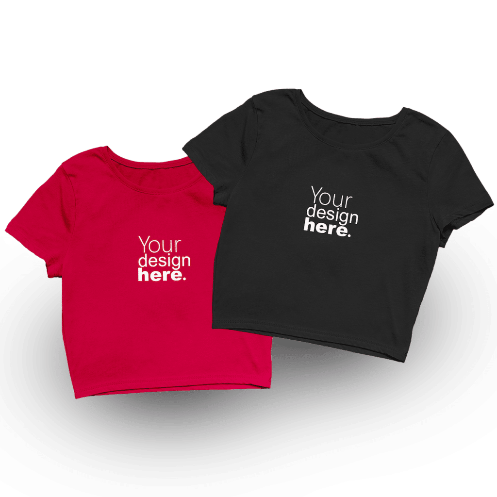 Custom short sleeve Crop Top