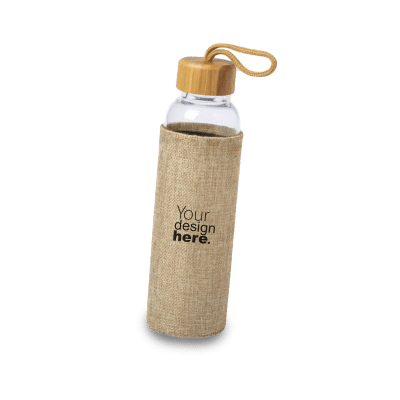 Custom Eco-friendly Glass Bottle with Sleeve