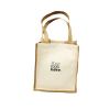 Custom Jute and Cotton Tote Bag