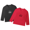 Custom Kids Long Sleeve V Neck Tshirt