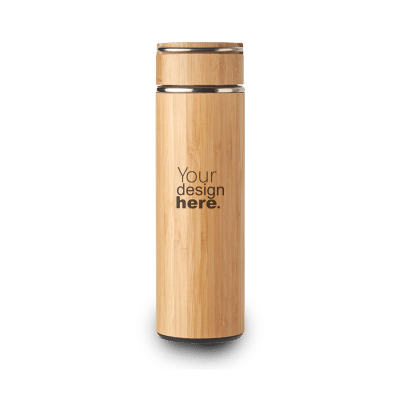 Custom Bamboo Steel Bottle