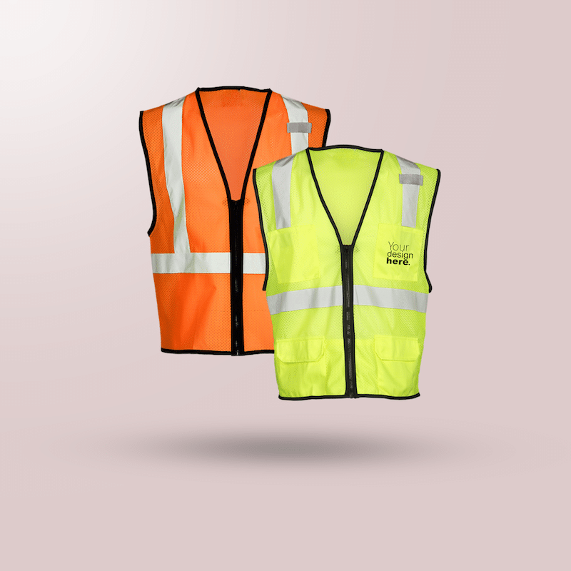 Custom Branded Safety Vest Printed with Logo