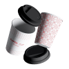 Custom Single Wall Coffee Cup with Lid