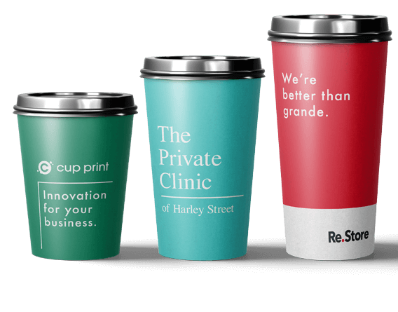 Disposable Take Away Customized Paper Cups Standard Size Coffee