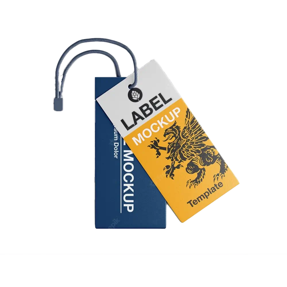 Custom Printed Label and Hang Tags with Design Merchlist