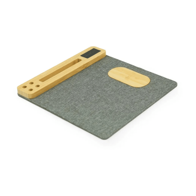 Custom Promotional Mousepad Organizer with Wireless Charger Add Your Design or Logo to Custom Mousepad Organizer with Wireless Charger 3