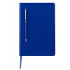 Merchlist Custom A5 Hard Cover Notebook with Metal Pen - Blue