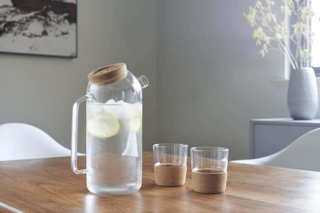 Custom Hans Larsen Drinkware Set - Glass Jar with 2 Tumblers