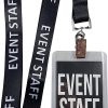 Custom event staff badges with lanyard