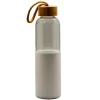 Custom Printed Borosilicate Glass Water Bottle with Sleeve_White