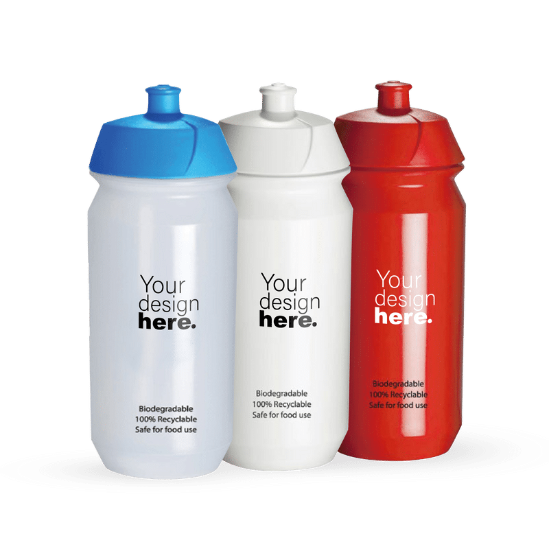 Bio-degradable Sports Water Bottle_White