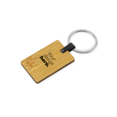 Custom Bamboo Keychain