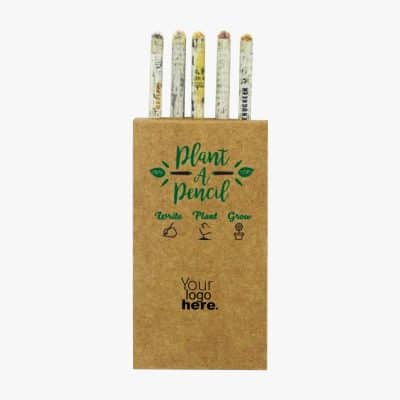Main Custom Printed Plant A Pencil Set with Logo for Kids Gifts Planted Pencil Merchlist