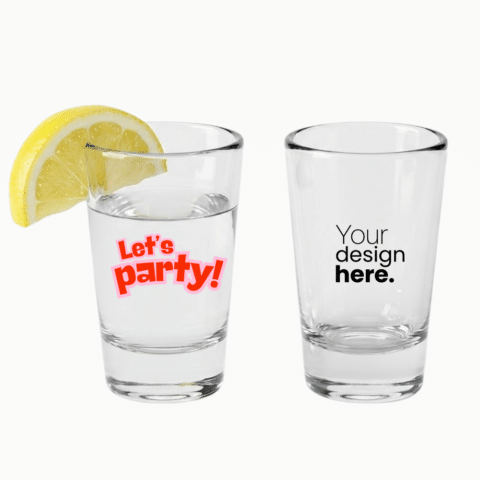 1. Main Custom Printed Shot Glass Merchlist Print or Engrave Your Name or Design on Personalized Shot Glasses Great for Tequila