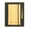 Bamboo Notebook and Pen Set Custom Print