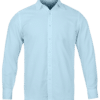 Custom Printed Office Dress Shirt with Company Embroidered Logo Merchlist_Light Blue_Front