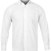 Custom Printed Office Dress Shirt with Company Embroidered Logo Merchlist_White_Front