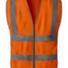 Custom Printed Safety Vest with Logo Construction Uniform Merchlist_Orange 2