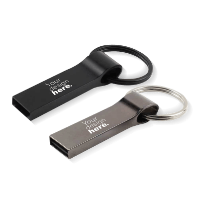 Main Custom Printed Metal USB with Key Ring Merchlist