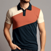 Custom Printed Contrast Two-Tone Polo Shirt Merchlist
