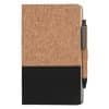 Custom Printed Cork Texture A5 Ruled Notebook Merchlist_Black