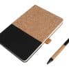 Custom Printed Cork Texture A5 Ruled Notebook Merchlist_Black