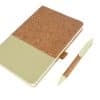 Custom Printed Cork Texture A5 Ruled Notebook Merchlist_Green