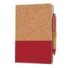 Custom Printed Cork Texture A5 Ruled Notebook Merchlist_Red