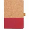 Custom Printed Cork Texture A5 Ruled Notebook Merchlist_Red